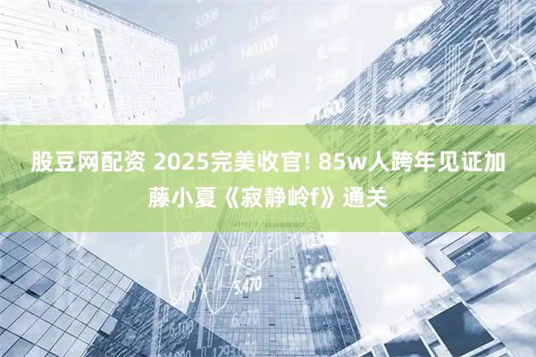 股豆网配资 2025完美收官! 85w人跨年见证加藤小夏《寂静岭f》通关